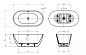 Ванна акриловая BelBagno UNO BB701-1400-720-K