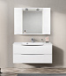 Шкаф зеркальный, Belbagno Marino 1200х150х750, Bianco Lucido, MARINO-SPC-1200/750-2A-BL-P