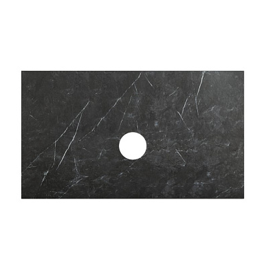 Столешница из керамогранита под накладную раковину Belbagno 900x460 Marmo Nero Opaco KEP-90-MNO-W0