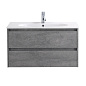 Тумба с раковиной подвесная Belbagno KRAFT 800, Cemento Grigio, 810х460х515, KRAFT-800-2C-SO-CG/LOV-800-LVB