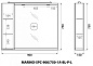 Шкаф зеркальный левосторонний, Belbagno Marino 900х150х750, Bianco Lucido, MARINO-SPC-900/750-1A-BL-P-L