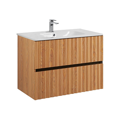 ELEGANT База под раковину подвесная с двумя выкатными ящиками, 80 см AM-ELEGANT-800-2C-SO-BR-P бран