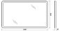 Зеркало BelBagno SPC-MAR-1000-600-LED-BTN