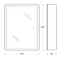 Зеркало-шкаф с подсветкой BelBagno SPC-MAR-600/800-1A-LED-TCH