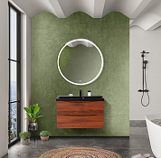 Тумба с раковиной подвесная BelBagno Marino 800, Rovere Cillegio, 800x450x500, MARINO-800-2C-SO-RC-P/BB800/450-LV-ART-AST-NERO