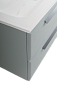 Тумба с раковиной подвесная CEZARES ECO-CER-N 100 Серо-Голубой Матовый. Ручки серые, раковина CZR-8073-100+ECO-CER-N-1000-2C-SO-GAO-P+RS156GR.3/512