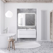Тумба подвесная с раковиной из литьевого мрамора BelBagno ACQUA 120 Bianco Lucido