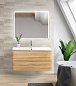 ALBANO База под раковину подвесная с двумя выкатными ящиками, Rovere Rustico, 800x450x500, ALBANO-800-2C-SO-RR