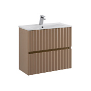 ELEGANT База под раковину подвесная с двумя выкатными ящиками, 60 см AM-ELEGANT-600-2C-SO-CM-LED капучино матовый