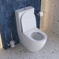 Унитаз-компакт безободковый с сиденьем и смывом ТОРНАДО BelBagno СФЕРА (SFERA-TOR) BB2141CP-TOR/SC+BB2141T