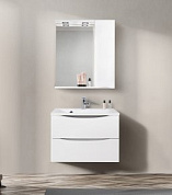 Шкаф зеркальный правосторонний, Belbagno Marino 700х150х750, Bianco Lucido, MARINO-SPC-700/750-1A-BL-P-R