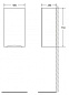 Шкаф подвесной, правосторонний, Belbagno Fly-Marino 400x300x750, Bianco Opaco, FLY-MARINO-750-1A-SC-BO-P-R