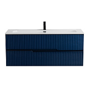 DUET-N Тумба под раковину подвесная с двумя выкатными ящиками, Sapfiro 1200x457x500, DUET-N-1200-2C-SO-SPF-P