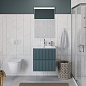 Тумба с раковиной подвесная BelBagno UNO-700-2C-SO-AO Голубой матовый, раковина белая BB-8099-70