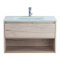 Тумба с раковиной подвесная Belbagno KRAFT 800, Rovere Galifax Bianco, 800x460x500, KRAFT-800-1C-SO-RGB/BB810/465-LV-VTR-BL
