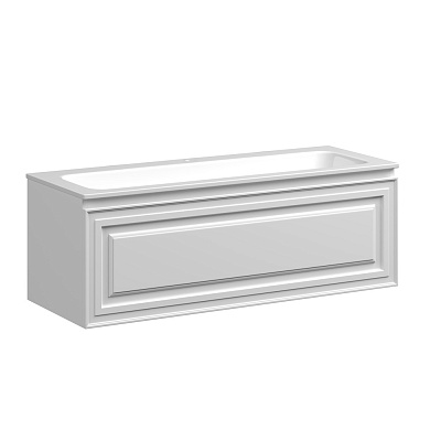 Very База под раковину подвесная с одним выкатным ящиком, 1195х445х406 Bianco VR120W