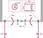 Душевая дверь в нишу BELBAGNO UNO-B-2-110-CH-Cr