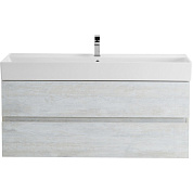 MOLVENO 46 База под раковину подвесная с двумя выкатными ящиками, Legno Bianco, 1200x460x500, MOLVENO 46-120-2C-SO-LB