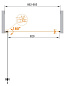 Душевая дверь CEZARES ECO-O-B-1-90-C-NERO