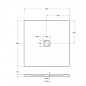 Поддон из искусственного мрамора BelBagno TRAY-MR-UNO-A-90-35-W-NO