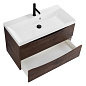 Тумба с раковиной подвесная BelBagno Marino 900, Rovere Moro, 900x450x500, MARINO-900-2C-SO-RW-P/BB900/450-LV-MR-AST