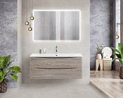 Тумба подвесная с раковиной из литьевого мрамора BelBagno ACQUA 120 Pino Scania