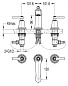Смеситель для раковины CEZARES LIBERTY-F-BLS-01-W0