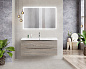 Тумба подвесная с раковиной из литьевого мрамора BelBagno ACQUA 120 Pino Scania