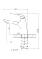 Смеситель для раковины BELBAGNO GAMMA GAM-LVM-25-IN
