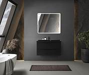 Тумба с раковиной подвесная BelBagno Marino 900, Nero Lucido, 900x450x500, MARINO-900-2C-SO-NL-P/BB900/450-LV-ART-AST-NERO