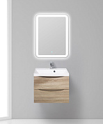 Тумба с раковиной подвесная BelBagno Marino 600, Rovere Bianco, 600x450x500, MARINO-600-2C-SO-WO-P/BB600/450-LV-MR-AST