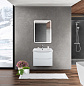 MARINO-CER База с керамической раковиной подвесная, Bianco Opaco, MARINO-CER-600-2C-SO-BO-P/BB-0320-60-LVB