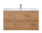 Тумба с раковиной подвесная Belbagno ETNA 900, Rovere Moro, 910х460х515, ETNA-900-2C-SO-RN-P/BB900ETL
