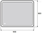 Зеркало BelBagno SPC-GRT-900-800-LED-TCH