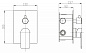 Встраиваемый смеситель для душа Belbagno Nova NOV-SDMC-IN