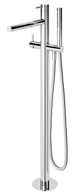 Смеситель напольный для ванны и душа Cezares LEAF-VDP-L-01
