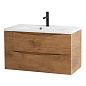 Тумба с раковиной подвесная BelBagno Marino 1000 , Rovere Nature, 1000x445x500, MARINO-1000-2C-SO-RN-P/BB1000/445-LV-MR-PR