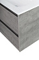 KRAFT 39 База под раковину с двумя выкатными ящиками, Cemento Grigio, 710х390х515, KRAFT 39-700/390-2C-SO-CG