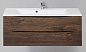 Тумба подвесная с раковиной из литьевого мрамора BelBagno MARINO 110 Rovere Moro