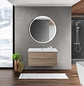 MARINO-CER База под раковину подвесная, Rovere Bianco, MARINO-CER-1000-2C-SO-WO-P