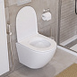 Унитаз подвесной безободковый с сиденьем BelBagno ФОРМАТ (UNO) BB3105CHR/SC