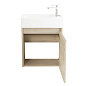 Тумба с раковиной подвесная Belbagno KRAFT MINI 500, Rovere Galifax Bianco, 494х256х500, KRAFT MINI-500/260-1A-SO-RGB-R/7045-KL