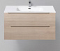 ETNA База под раковину с двумя выкатными ящиками, Rovere Grigio, 910х460х515, ETNA-900-2C-SO-RG-P