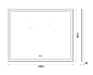Зеркало BelBagno SPC-GRT-1000-800-LED-TCH-PHONE