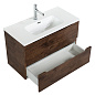 Тумба с раковиной подвесная Belbagno ETNA 39-800, Rovere Moro, 810х390х515, ETNA39-800/390-2C-SO-RW-P/BB800/390ETL