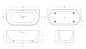 Ванна акриловая пристенная Belbagno BB713-1700-800