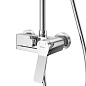 Душевая стойка со смесителем и изливом, верхним и ручным душем Belbagno ALBANO-VSCM-CRM хром