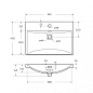 Керамическая раковина 61 см BELBAGNO BB-8076-3-60