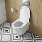 Унитаз подвесной безободковый с сиденьем и смывом ТОРНАДО BelBagno КОНТУР (TRE-TOR) BB5180CH-TOR/SC