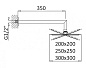 Верхний душ Cezares PORTA-TDDQ-30-01